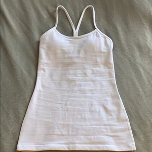 LULULEMON size 4 fitted “power y” tank top